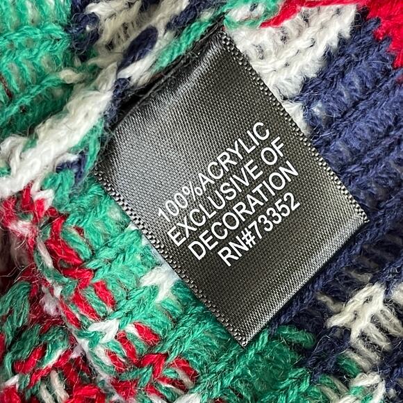 Blizzard Bay North Swole Muscle Santa Cookies & Milk Christmas Sweater Size Med - Picture 5 of 5